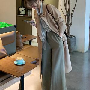 中长款长款长袖秋季薄款法式风衣韩版宽松国风爵士春秋显瘦气质图片
