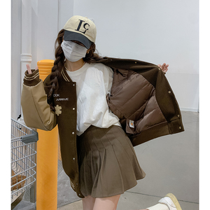 现货 双十二90绒棒球服内胆羽绒羽绒服外套185-9990-P285-k398-90图片