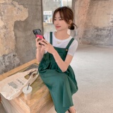 现货夏季减龄背带裙连衣裙317-MY8871-P85-K138，女装连衣裙，浙宝185