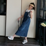 现货水洗牛仔减龄气质背带裙185-8550-P95-K148，女装连衣裙，浙宝185