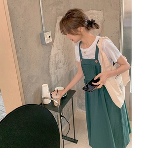 现货夏季减龄背带裙连衣裙317-MY8871-P85-K138