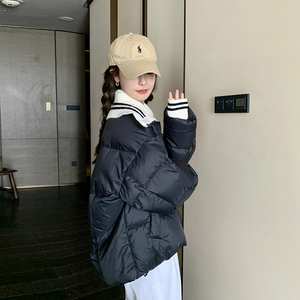 现货 90绒 针织拼接娃娃领小个子羽绒服185-9001-P290-K458图片