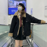 现货牛仔夹克兔毛内胆羊羔毛外套女185-9986-P185-K268，女装短外套，浙宝185