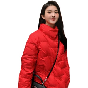 现货90绒白鸭绒抗寒抗短款冻羽绒服女317-MY8819-P190-K298图片
