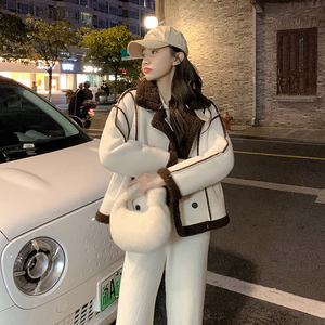 现货 皮毛一体短款外套女185-9987-P165-K248图片