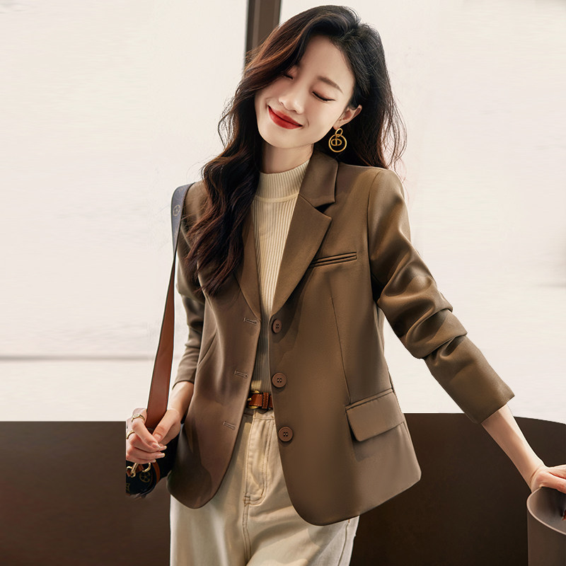 西装外套女2026新款春装小个子高级感女士休闲短款修身小西服春秋