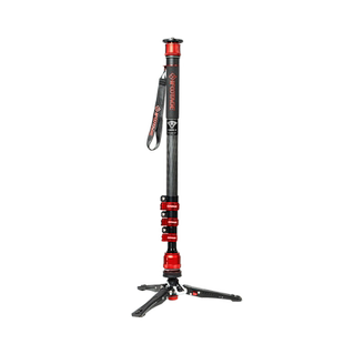 印迹眼镜蛇新品第三代脚踩多功能网红独脚架 专业摄影摄像单反碳纤维快拆便携扳扣C180F-P K5S云台