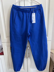 美家邦系国货卫裤 男春秋怪兽大学印花针织休闲直筒加绒运动长裤