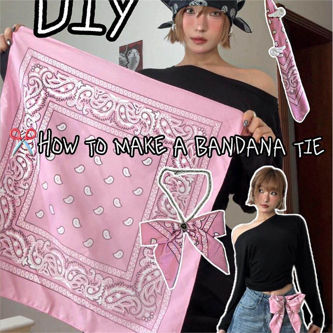 辣妹美式头巾女包粉色方