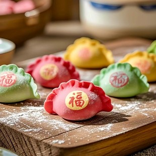 福字饺子皮印章家用包饺子食品级模具新年冬至diy装饰面点小花样