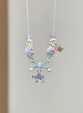 碎冰蓝蝴蝶项炼女款2025