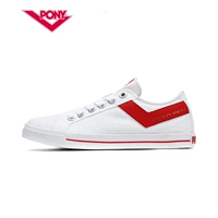 Giày nữ Pony mùa xuân và mùa hè thấp để giúp giày vải thông thường Giày nam bản sao cổ điển Giày thể thao lưu hóa 81M1SH01 - Plimsolls giày the thao