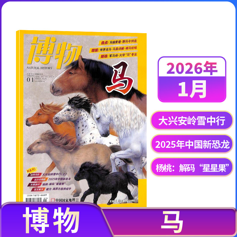 【1月现货速发 单期订阅】博物杂志 2026年单期季度半年 2026年订阅 杂志铺 博物增刊典藏版中国国家地理青春版青少年科普课外