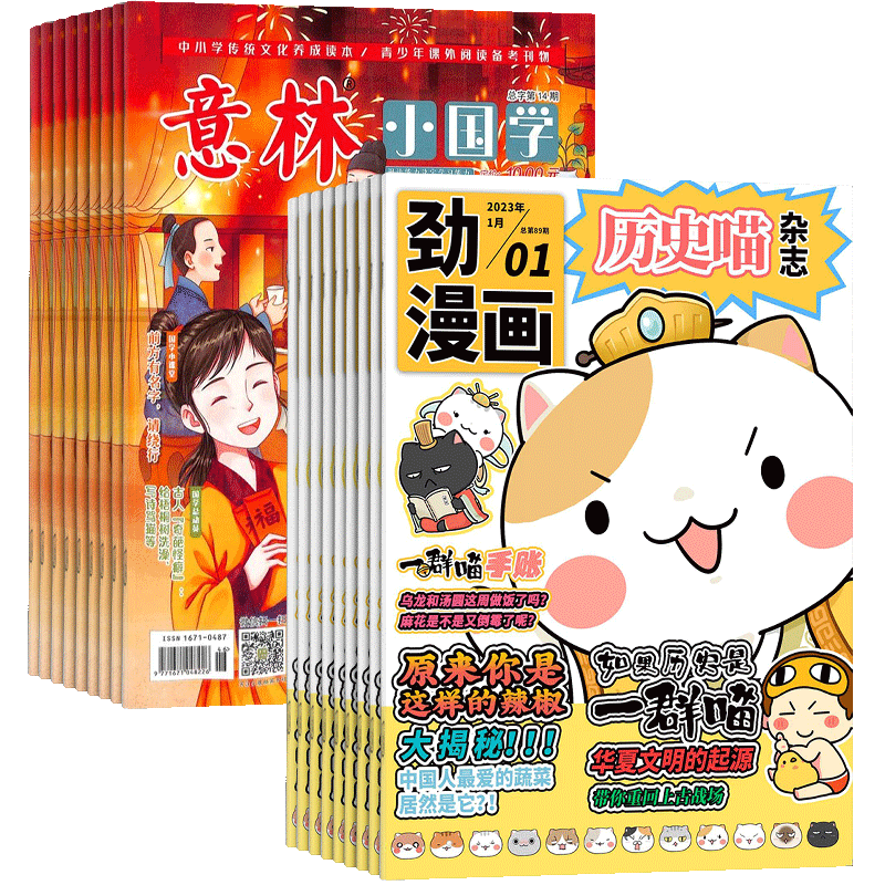 历史喵+意林小国学杂志组合