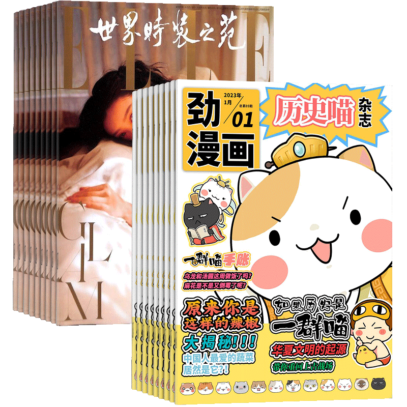 历史喵+世界时装之苑杂志组合