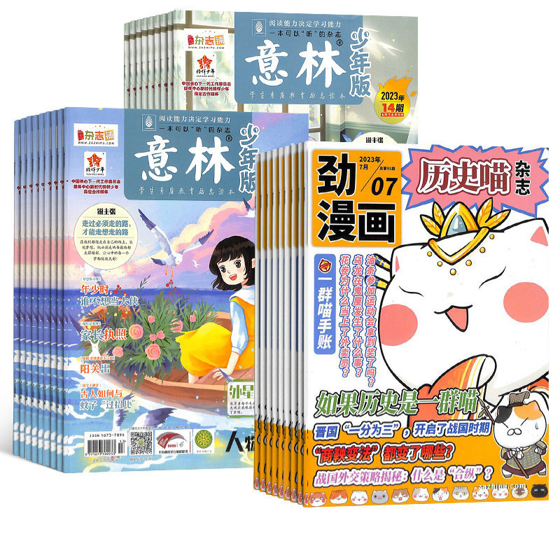 包邮 历史喵+意林少年版杂志组合 2024年一月起订 1年共36期 杂志铺 全年订阅 幽默风趣历史漫画书 青少年阅读文学文摘期刊杂志使用感如何?