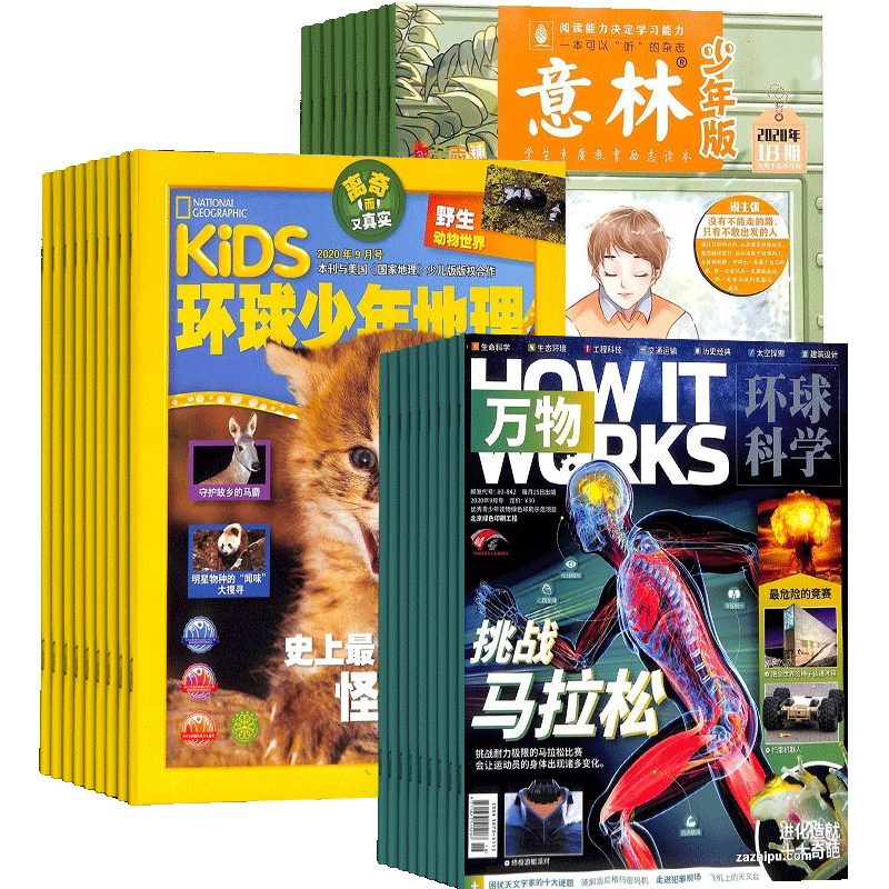 环球少年地理+万物+意林