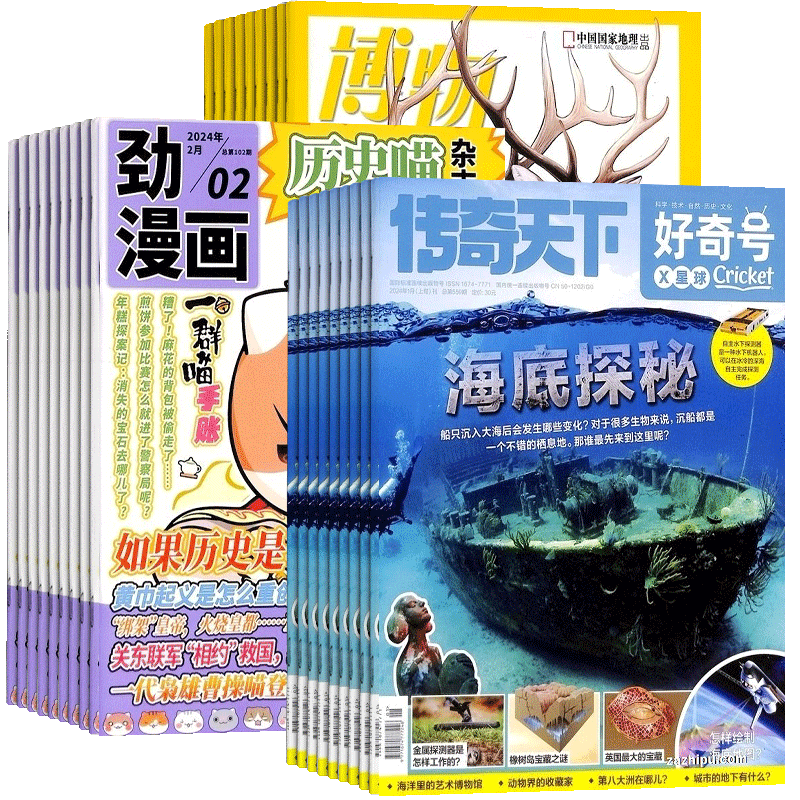 历史喵+好奇号+博物杂志组合