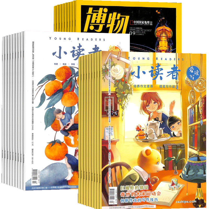 博物+小读者追风少年+小读者国风少年组合 2026年9月起订 杂志铺全年订阅 科学历史少儿科普 少儿文学文摘小学生课外阅读期刊杂志