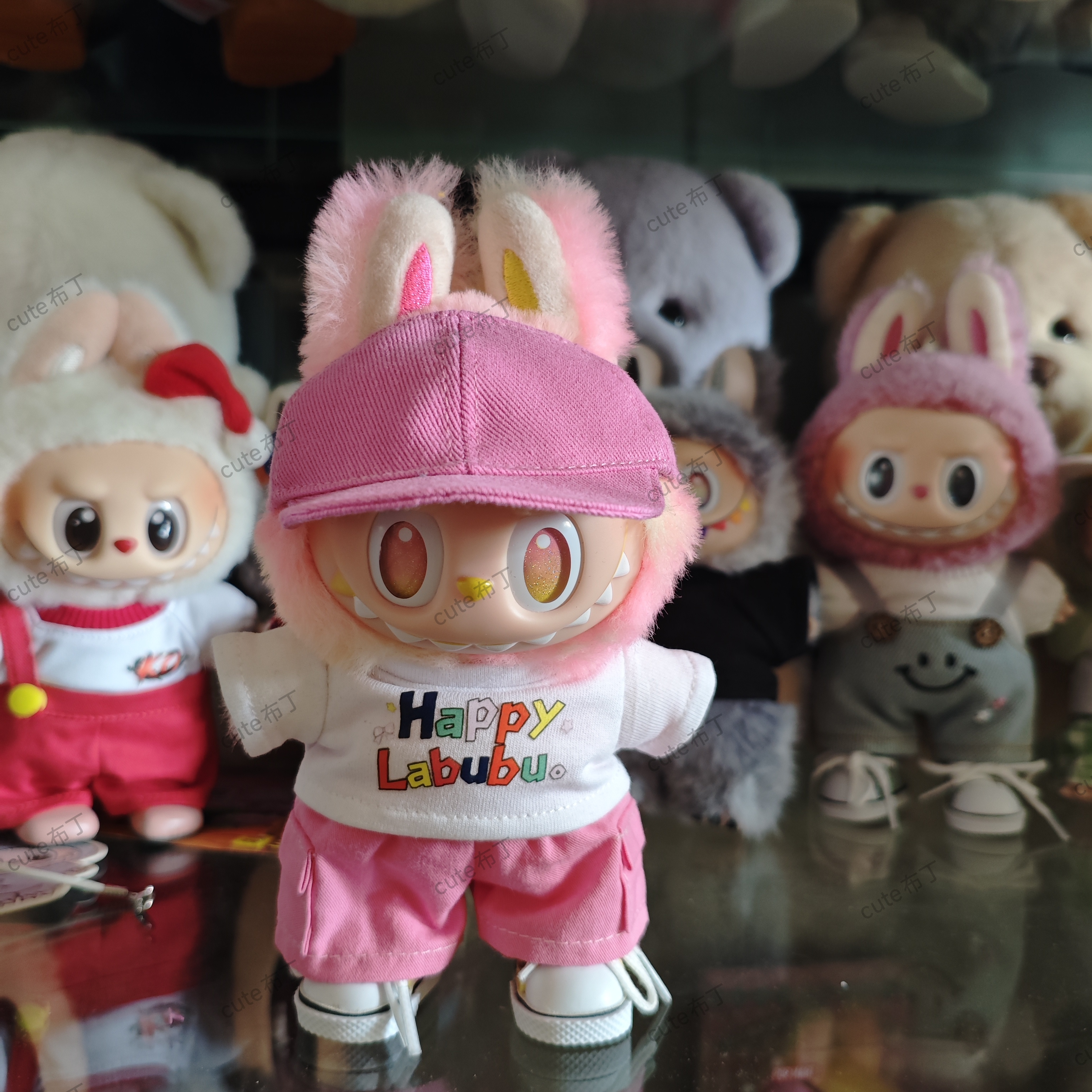 17cm拉布布娃衣前方高能三代二代一代衣服挂件可爱套装15cmv1v2v3