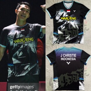 26VICTOR胜利威克多T-60006印尼乔纳坦机长羽毛球服大赛服可印字