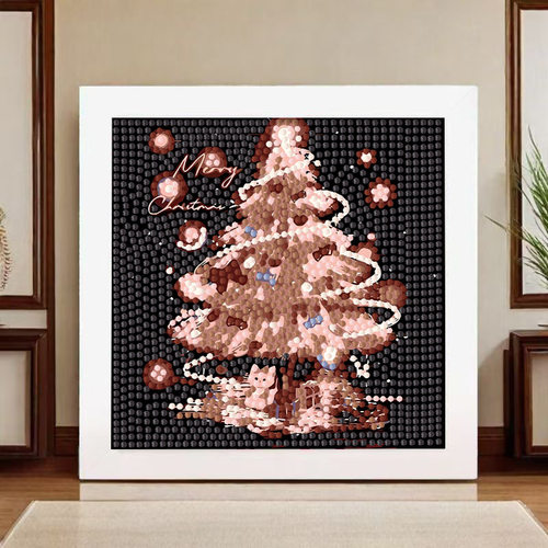 圣诞节礼物宝石钻石diy手工装饰画儿童学生益智解闷钻石画圣诞树