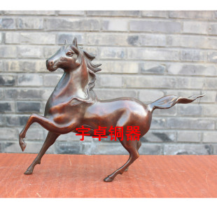 宇卓铜器纯铜马黄铜马生肖马家居装饰工艺品摆件
