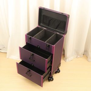 化妆箱拉杆美甲箱子医美移动纹绣纹眉上门箱大容量美容外出工具箱