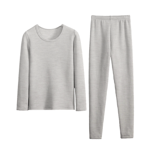 保暖内衣女加绒加厚纯棉学生青少年棉毛衫紧身美体秋衣秋裤套装女