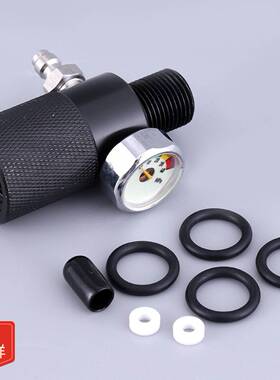 【48小时发货】40mpa双孔测压阀 带压力表 夜光显示 充气转接头 8