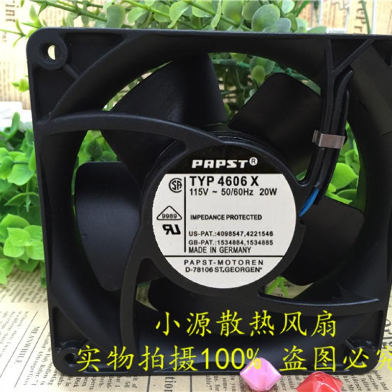 PAPST TYP 4600N/X/Z 4606N/X/Z 12038 110V全金属耐高温散热风扇