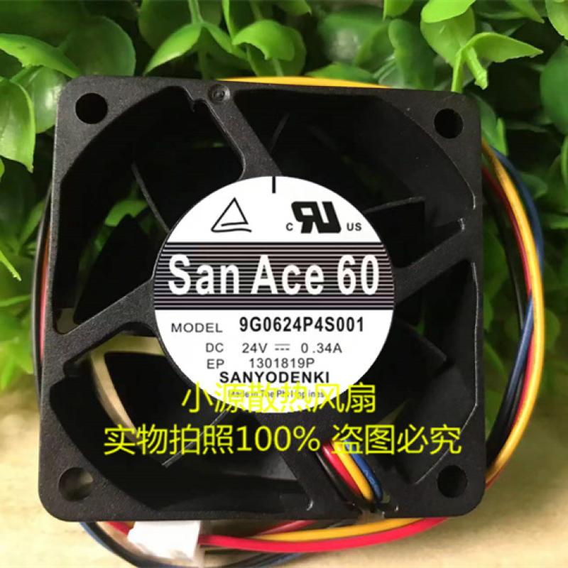 9G0624P4S001 原装正品三洋SanAce60 24V 0.34A 散热风扇 6025