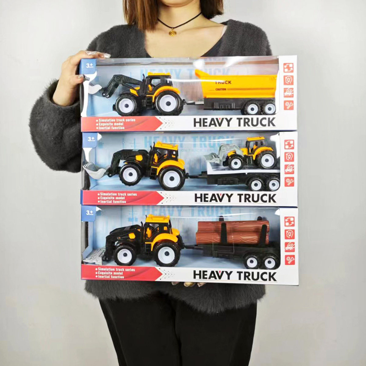 儿童拖拉机玩具车男孩惯性运输拖车模型农夫工程车套装大号油罐,玩具/童车/益智/积木/模型,惯性/回力/滑行玩具,淘宝优惠券,粉丝福利购,淘宝优惠卷