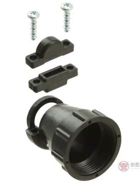 原装206070-8全新CONN BACKSHELL W/CLAMP SZ 17 BLK正品