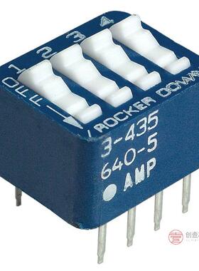 原装3-435640-5全新SWITCH ROCKER DIP SPST 60MA 5V正品
