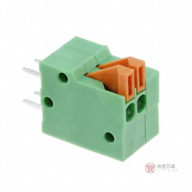 原装1-2834015-2全新TERM BLK 2POS TOP ENT 2.54M