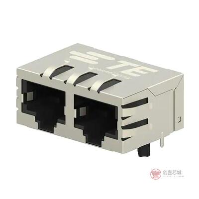 原装正品5-2301996-2全新CONN JACK 2PORT 100 BASE-T PCB