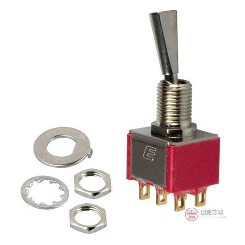 原装100DP1T6B11M1REH全新SWITCH TOGGLE DPDT 0.4