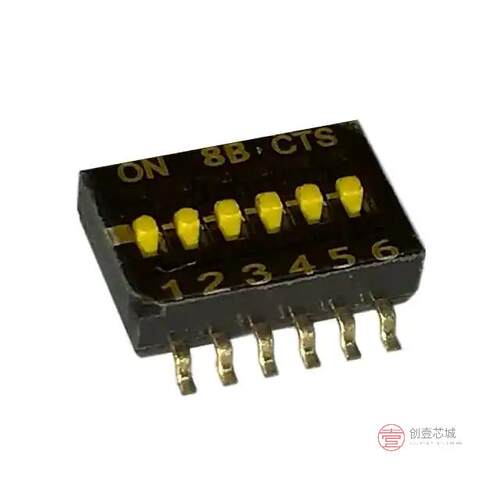 原装正品218-6LPST全新SWITCH SLIDE DIP SPST 25MA 24V