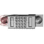 原装1-6450360-2全新MBXL R/A RCPT 1P+16S+1P正品