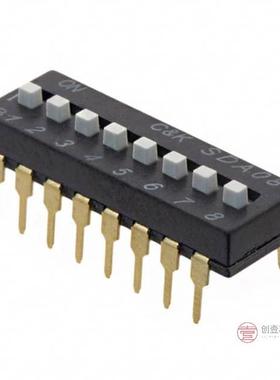 原装SDA08H1BD全新SWITCH SLIDE DIP SPST 25MA 24V正品