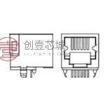 原装1734723-6全新RJ11,6P6C,SINGLE,DIP, 15U  AU, R正品