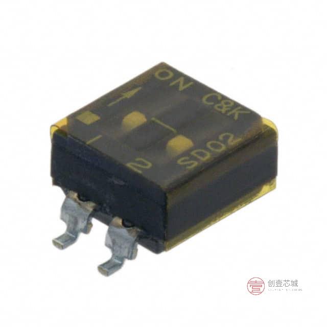 原装SD02H0SB全新SWITCH SLIDE DIP SPST 100MA 25V正品