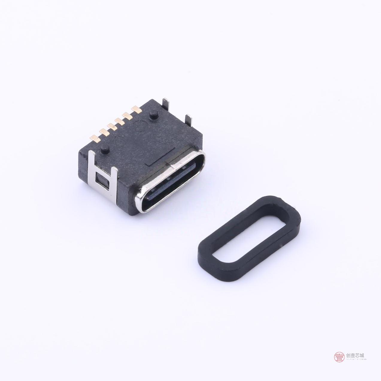 原装GT-USB-7040C全新Type-C 母座 卧贴 2件套正品