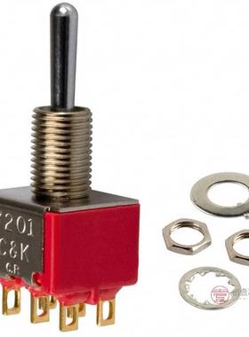 原装7201SYZBE全新SWITCH TOGGLE DPDT 0.4VA 20V正品