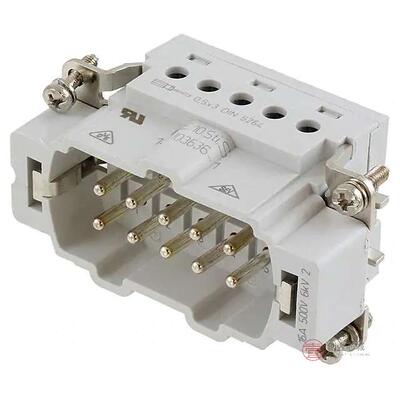 原装正品1-1103636-1全新INSERT MALE 10POS+1GND SCREW