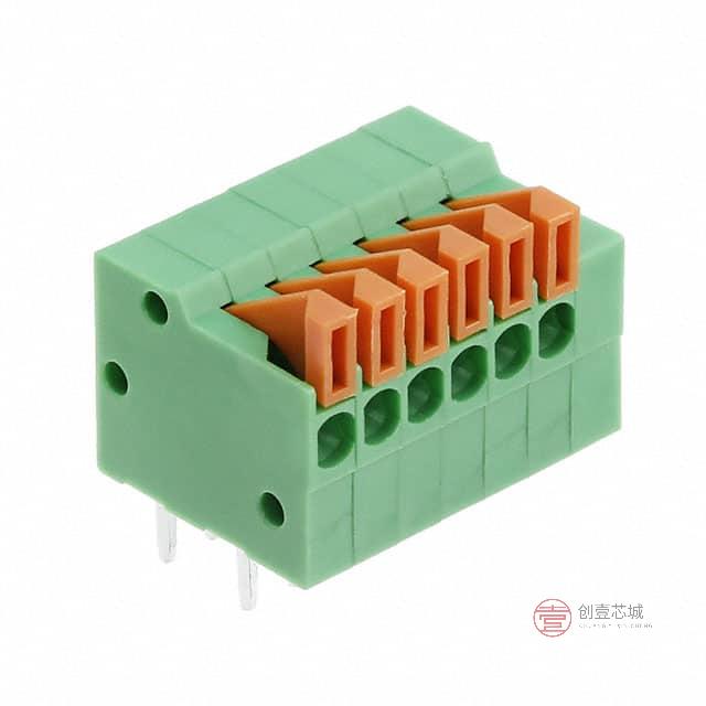 原装1-2834016-6全新TERM BLK 6P SIDE ENT 2.54MM