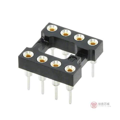 原装正品808-AG11D-LF全新CONN IC DIP SOCKET 8POS GOLD