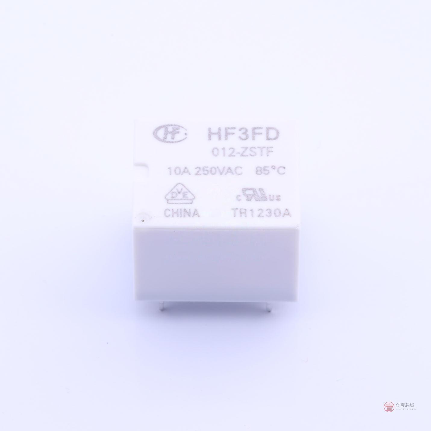 原装HF3FD-012-ZSTF全新功率继电器 10A SPDT 12VDC正品