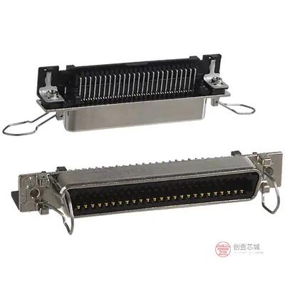 原装正品5555149-1全新CONN RCPT 50POS R/A SOLDER